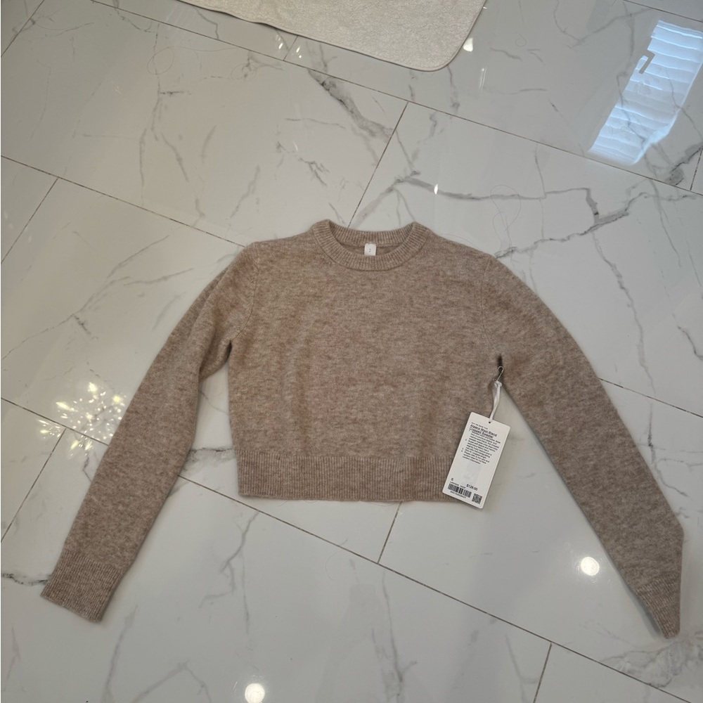 Lululemon Athletica NWT Cropped Alpaca Knit Sweater